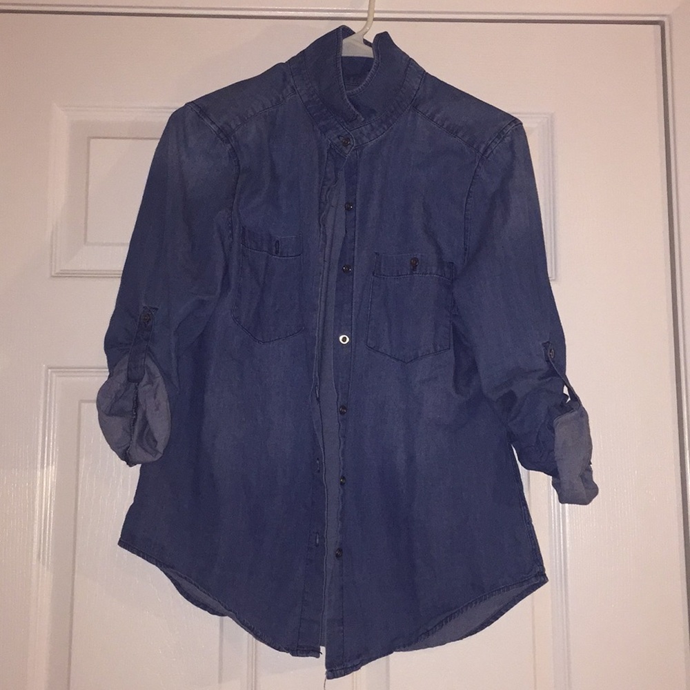 Jean button up